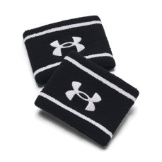Striped Performance Terry Wristband | Black/White/Black