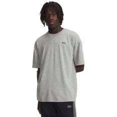 Men's Heavyweight Oversized Logo Wash SS | Titanium/White