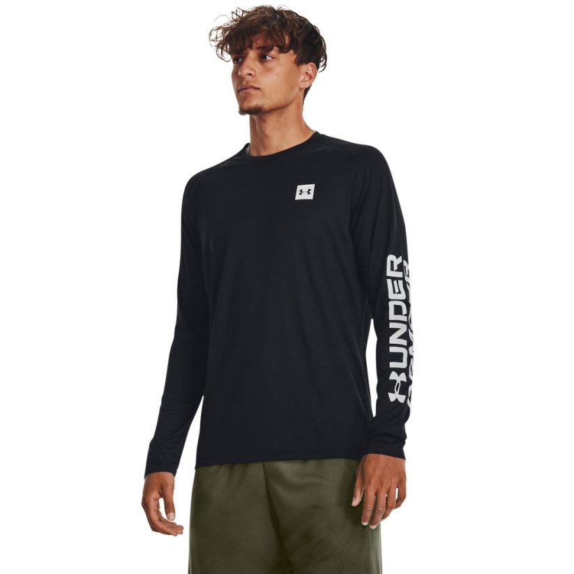 Tech™ Print Fill LS | Black/Mod Gray