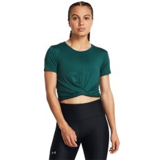 Motion Crossover Crop SS | Hydro Teal/White