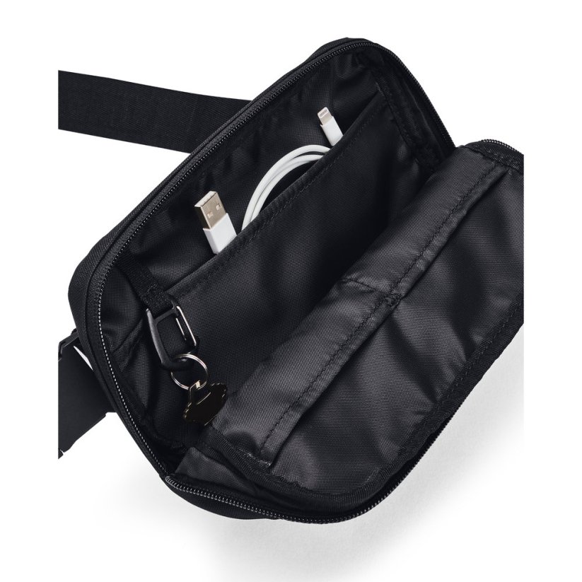 Loudon Waist Bag Crossbody | Black/Black/White