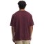 Men's Heavyweight Oversized Logo Wash SS | Dark Maroon/White