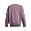 Essential Fleece Oversized Crew | Misty Purple/White