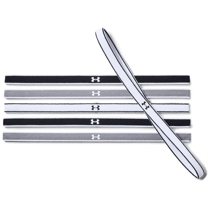 Mini Headbands 6 Pack | Black/Steel/White