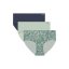 Pure Stretch No Show Hipster Novelty 3 Pack | Silica Green/Downpour Gray/Hydro Green