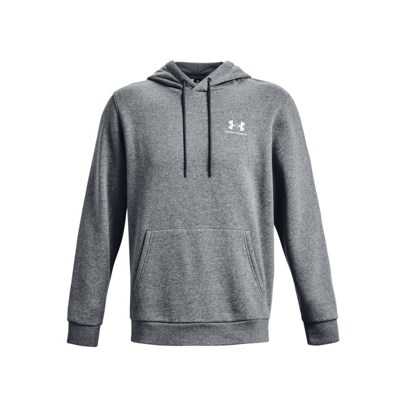 Essential Fleece Hoodie | Pitch Gray Medium Heather/White