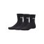Performance Cotton Crew 3 Pack | Ultimate Black/Ultimate Black/White