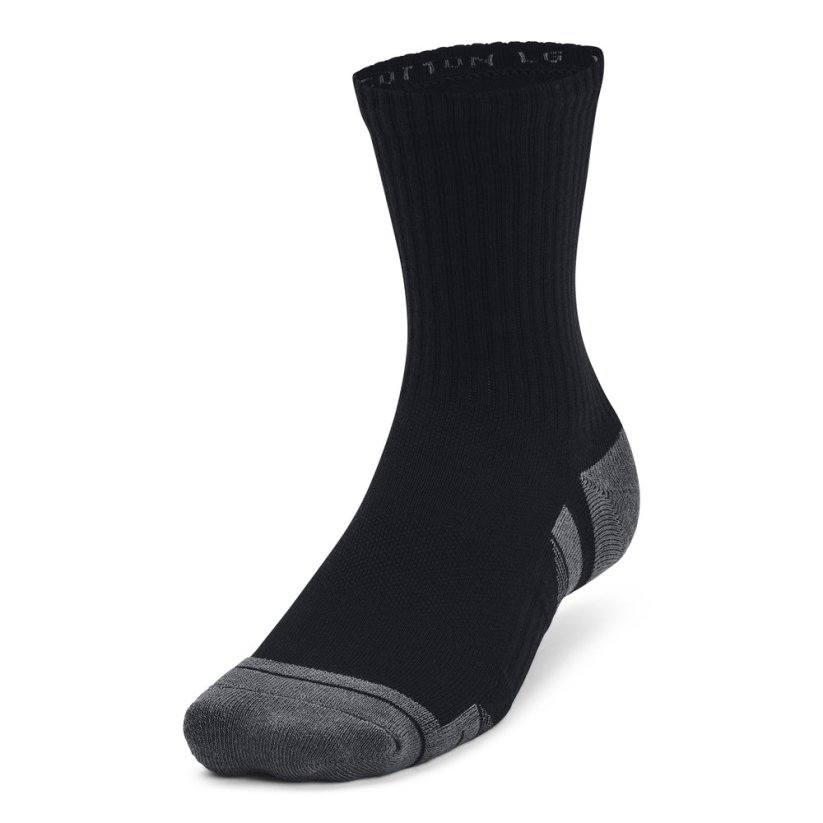 Performance Cotton Mid 3 Pack | Black/Jet Gray