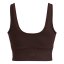 Meridian Rib Crop Tank | Brown Obsidian/Brown Obsidian