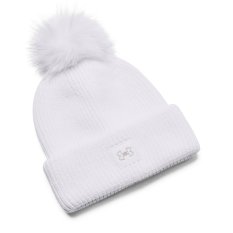 Halftime Ribbed Pom Beanie | White/White/Ghost Gray