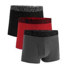 Performance Cotton 3in 3 Pack | Castlerock Full Heather/Red/Castlerock
