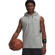 Curry Sleeveless Hoodie | Titanium/Clay Green