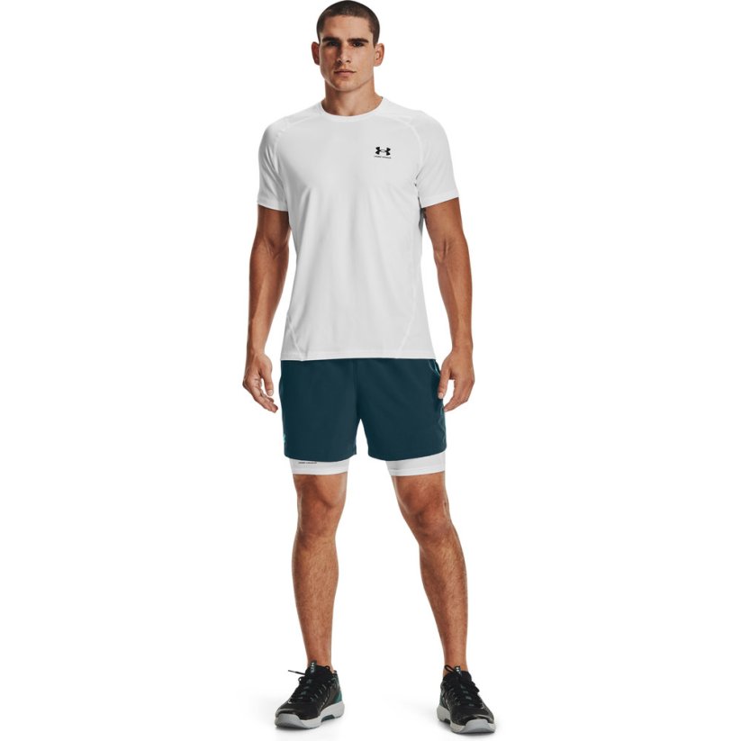 HeatGear® Armour Shorts | White/Black