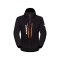 Aenergy SO Hybrid Hooded Jacket Men | Black/Vibrant Orange
