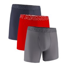 Performance Tech™ Solid 6in 3 Pack | Downpour Gray/Titan Gray/Red