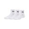 Performance Cotton Quarter 3 Pack | White/White/Ultimate Black