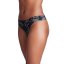 Pure Stretch No Show Novelty Thong 3 Pack | Black Cut Out Floral Print/Lavish/Racer Red