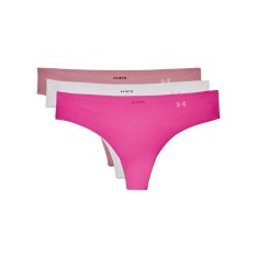 Pure Stretch Thong 3 Pack | Pink Elixir/Halo Gray/White