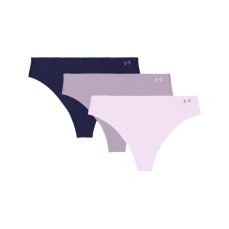 Pure Stretch No Show Thong 3 Pack | Purple Ace/Violet Gray/Violet Gray