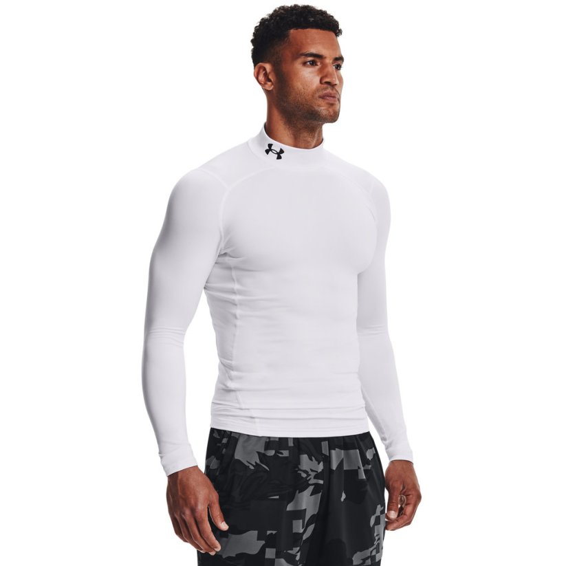 ColdGear® Compression Mock | White/Black