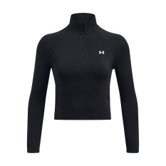 Vanish Seamless 1/4 Zip Crop | Black/White