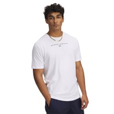 Men's Stacked Logo SS | White/Black